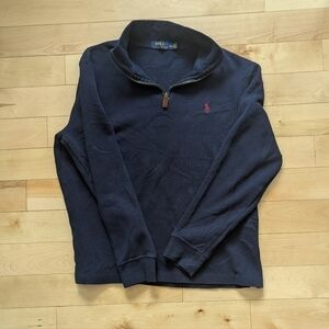 Polo Ralph Lauren Navy 1/4 Zip-Up Sweater